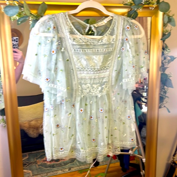 Meadow Rue Daisy by Anthropology Blouse size 6 - Picture 1 of 6
